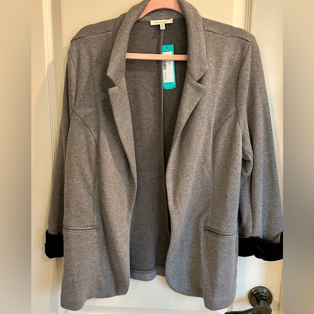 Skies are Blue XXL Grey and Black blazer